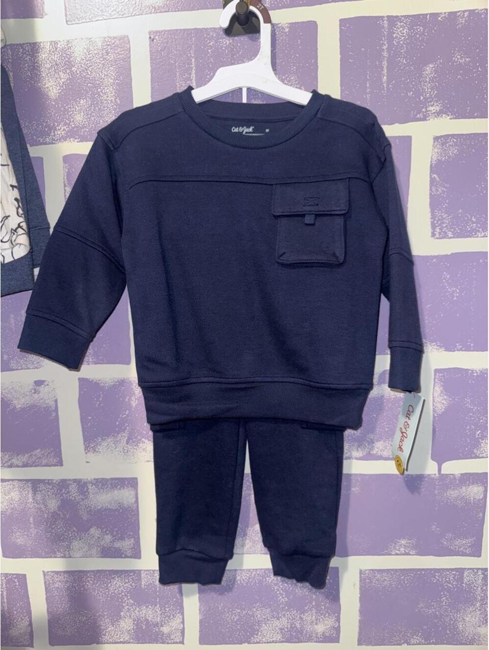 Cat & Jack Kid's Navy and Blue Other-top